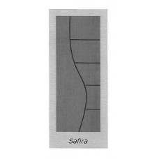 PORTA Madeira Decorada Safira Mogno 2,10x60cm