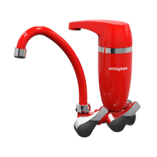 FILTRO ACQUA PREMIUM C/ BICA MÓVEL VERMELHA ACABAMENTO CROMADO