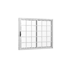 JANELA ALUMÍNIO INFINITY QUADRICULADA BRANCA 2F 100X150CM VIDRO LISO