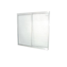 JANELA ALUMÍNIO 2FSB 100 X 100CM VIDRO CANELADO SLIM NATURAL