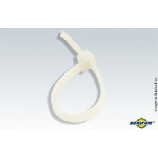 ABRAÇADEIRA DE NYLON BRANCA  4,8MMX200MM C/100 PEÇAS