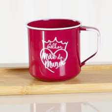 CANECA AÇO ESMALTADO MÃE ESPECIAL SORTIDO