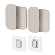 CONJUNTO GANCHOS DE PAREDE ELEVE BEGE FECHADO