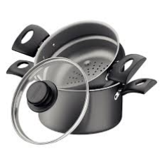 CUSCUZEIRA ALUMÍNIO 16CM TURIM CHUMBO