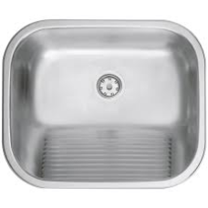 LAVANDERIA INOX 304 ENCAIXE 50X40X23 AC C/ VÁLVULA - ACETINADA
