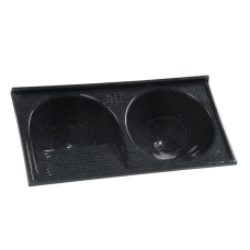 LAVANDERIA SINTÉTICA 2 CUBAS 100X51CM PP - PEDRA ESCURA