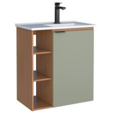 GAB BANHEIRO HORTÊNSIA 60CM JEQUITIBÁ/VERDE S/ PÉS GAB BANHEIRO HORTÊNSIA 60CM JEQUITIBÁ/VERDE S/ PÉS