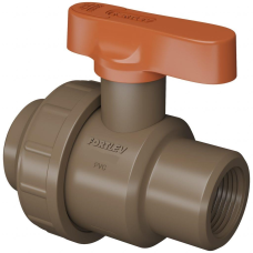 REGISTRO ESFERA PVC ROSCÁVEL 2 C/ UNIÃO