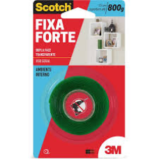 FITA FIXA FORTE TRANSPARENTE 19MMX2M