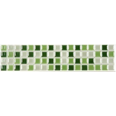 LISTELO RETANGULAR 8,5X35CM GLR1089 VERDE ESCURO/MÉDIO/CLARO