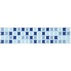 LISTELO RETANGULAR 8,5X35CM GLR1088 AZUL ESCURO/MÉDIO/CLARO