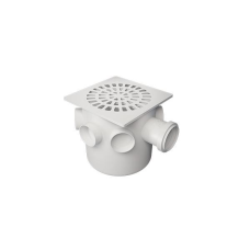 CAIXA SIFONADA PVC GRELHA PVC BRANCA 150X150X50MM QUADRADA