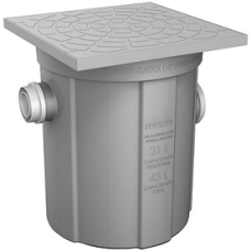 CAIXA DE GORDURA EM PVC DN 300 C/ CESTO 21L