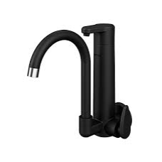 TORNEIRA BICA MÓVEL FILTRO PAREDE PVC C/ PURIFICADOR LAGUNE VITALE PRETO FOSCO