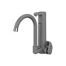 TORNEIRA BICA MÓVEL FILTRO PAREDE PVC C/ PURIFICADOR LAGUNE VITALE CINZA FOSCO