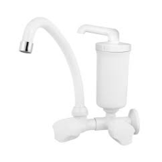 TORNEIRA BICA MÓVEL FILTRO PAREDE PVC C/ PURIFICADOR FOZ BRANCA