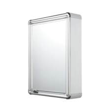 ARMÁRIO PLÁSTICO C/ PERFIL ALUMÍNIO SOBREPOR 35X45X11,3CM - LBP12/S