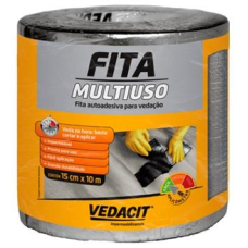 FITA MULTIUSO 15 CM X 10 METROS ALUMÍNIO