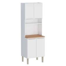 ARMÁRIO AÇO TORRE QUENTE FLORA BRANCO