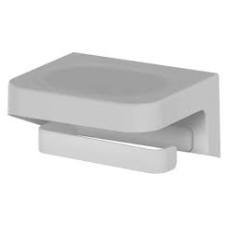 PORTA PAPEL HIGIÊNICO DE PAREDE ELEVE BRANCO FECHADO