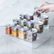 ORGANIZADOR DE TEMPEROS MULTINIVEL BLOCK  13 PEÇAS NATURAL