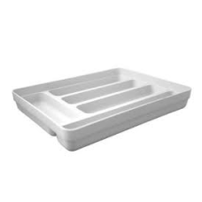 ORGANIZADOR TALHERES LOGIC BRANCO FECHADO