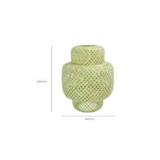 PENDENTE LPB-003 E27X1 250XH300MM BAMBU
