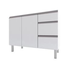 BALCÃO 1,40M AÇO P/ PIA GAIA FLAT BRANCO F.L. DE R$ 1.609,99 POR