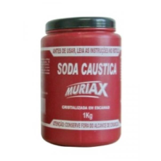 SODA CÁUSTICA 1KG CRISTALIZADA EM ESCAMAS
