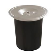 LIXEIRA DE EMBUTIR AÇO INOX P/ GRANITO 5 LITROS REDONDA