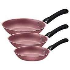 FRIGIDEIRA ALUMÍNIO JOGO C/ 3 PEÇAS CARIBE ROSA