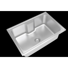 CUBA INOX RETANGULAR 66X45X21,5CM ACETINADA FUNZIONALE - 1C - 20231