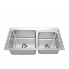 CUBA INOX RETANGULAR 78X43X21,5/19CM ACETINADA DUPLA PREMIUM 30521