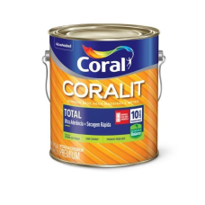 ESMALTE BASE ÁGUA BRANCO BRILHANTE 3600ML CORALIT TOTAL ZERO