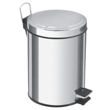 LIXEIRA AÇO INOX C/ PEDAL BRASIL  5 LITROS