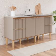 BALCAO 1,14M COZINHA ÁGATA - CAPPUCCINO/FREIJÓ