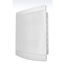 QUADRO DISTRIBUIÇÃO EMBUTIR 18/24 DISJUNTORES PORTA BRANCA S/BARRAMENTO