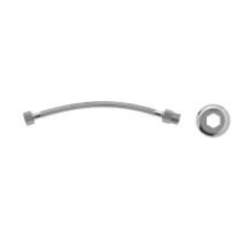 ENGATE FLEXÍVEL MALHA DE AÇO 30 CM CROMADO