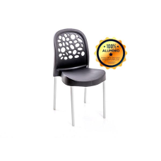 CADEIRA DELUXE C/ PERNA ALUMÍNIO VERMELHA