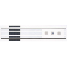 LISTELO RETANGULAR 8,5X35CM GLR1038 FERROVIA BK