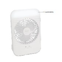 MINI VENTILADOR PORTÁTIL RECARREGÁVEL C/ LUMINÁRIA