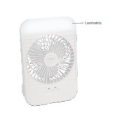 MINI VENTILADOR PORTÁTIL RECARREGÁVEL C/ LUMINÁRIA