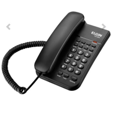 TELEFONE C/ FIO MEMÓRIAS E CHAVE DE BLOQUEIO TCF 2200 COR PRETA