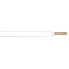 ESPETO P/ CHURRASCO DUPLO 75CM AÇO CROMADO