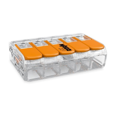 CONECTOR DE EMENDA P/ CONDUTORES ATÉ 4MM² C/ 5 ENTRADAS 221-415 C/ 04 UNIDADES