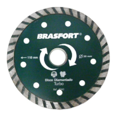 DISCO DIAMANTADO 110X20MM TURBO SECO/ÁGUA