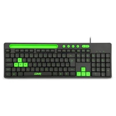 TECLADO GK120 PRETO/VERDE C/ SUPORTE DE SMARTPHONE - TC265