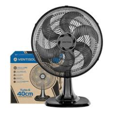 VENTILADOR MESA TURBO 6P 40CM PR 127V PREMIUM