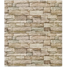 ADESIVO DE PAREDE EM CHAPAS AUTO ADESIVO BEGE 70X76CM DE R$ 25,99 POR