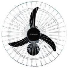 VENTILADOR PAREDE 60CM PRETO GR PRETO CH HH PREMIUM